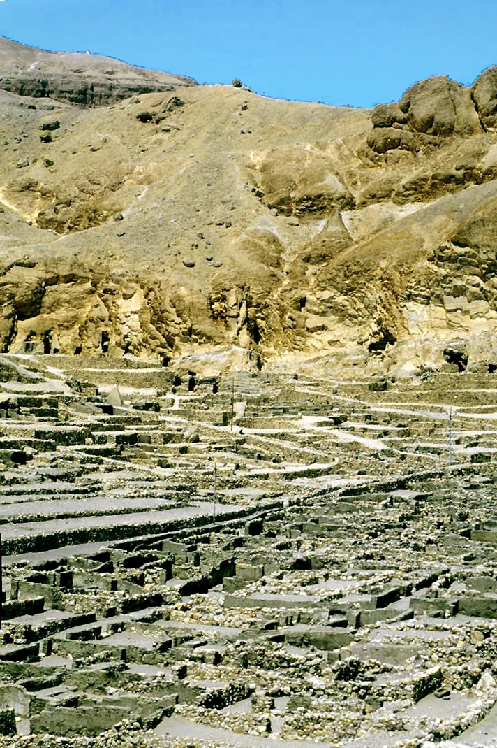 Ruins of the workers village at Deir el-Medina